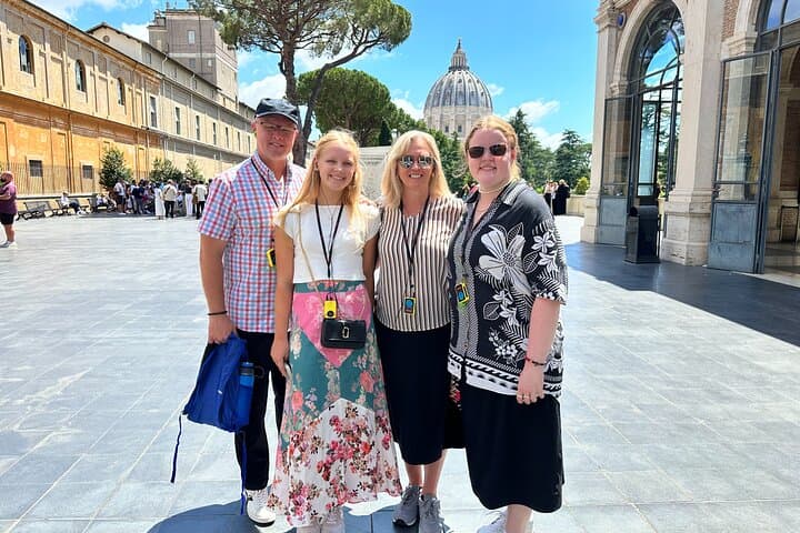 In the Courtyard of the Vatican Museums