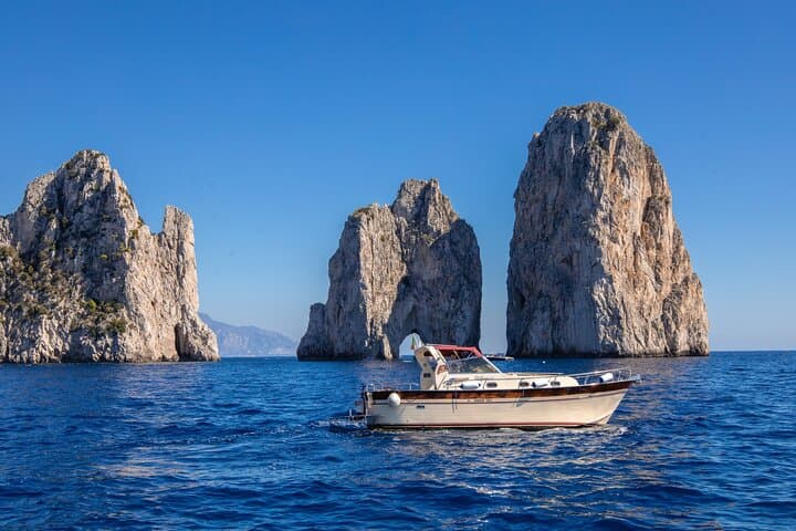 From Sorrento: Capri & Blue Grotto Boat Day Tour Up to 8 People