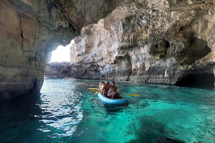 Adventure to the caves by canoe