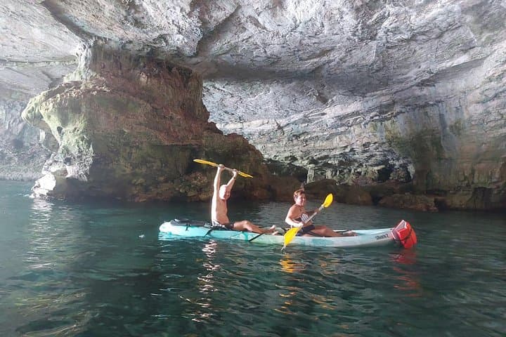 Adventure to the caves by canoe