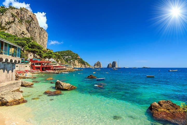 Full Day Capri Tour from Pompeii by Small Ferry Boat
