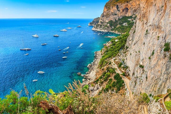 Full Day Capri Tour from Pompeii by Small Ferry Boat