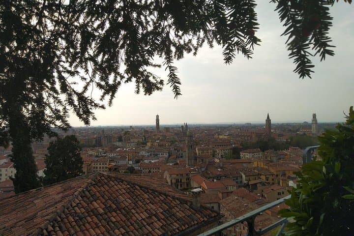 Panoramic view from the hilltop at Giusti Garden