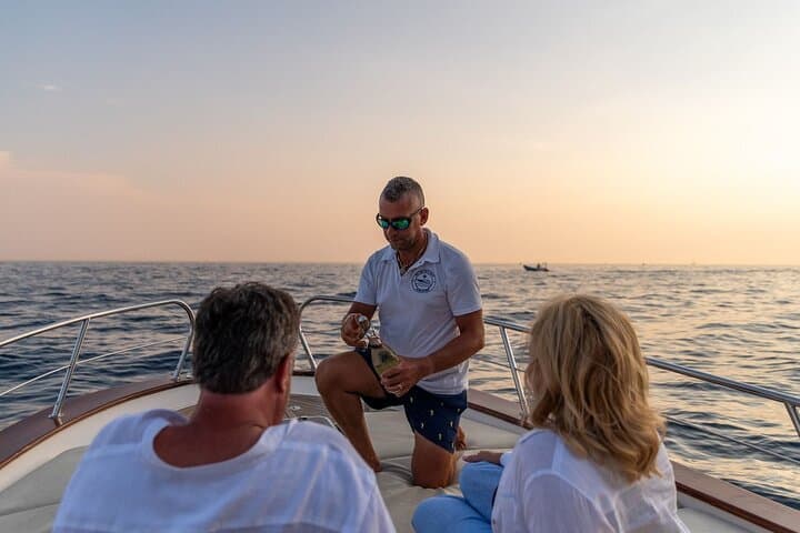 Sunset tour by private boat from Positano, Praiano or Amalfi