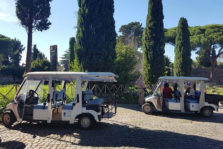 Rome: Appian Way & Catacombs Golf Cart Tour - Shared|Small groups