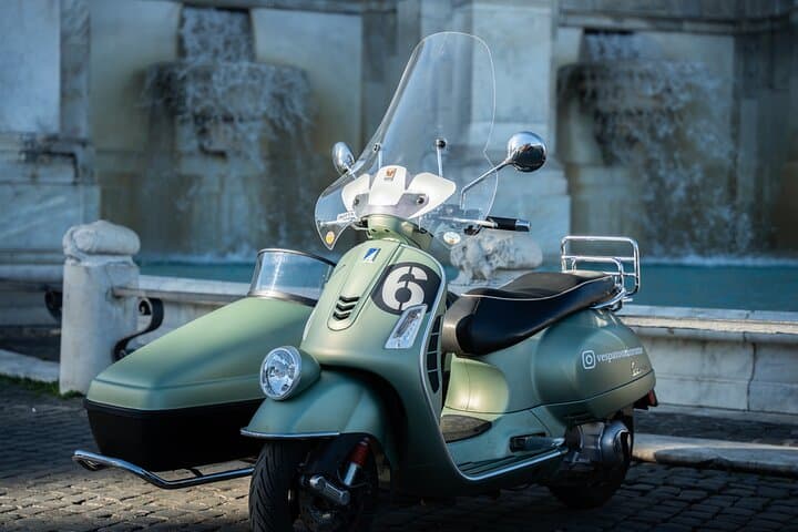Private Vespa Sidecar Tour with Hotel Pickup