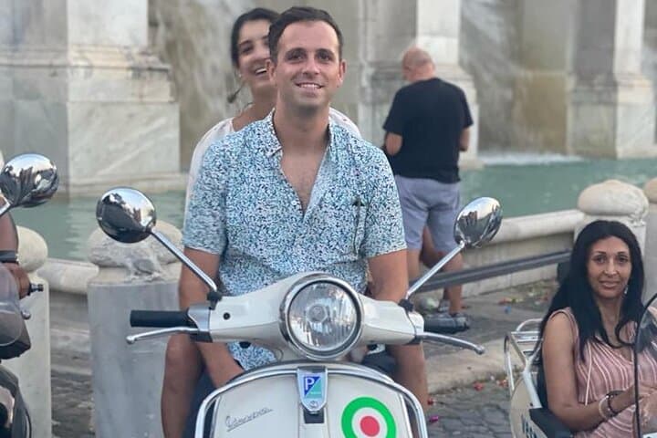 Cruising through Rome, one smile at a time.