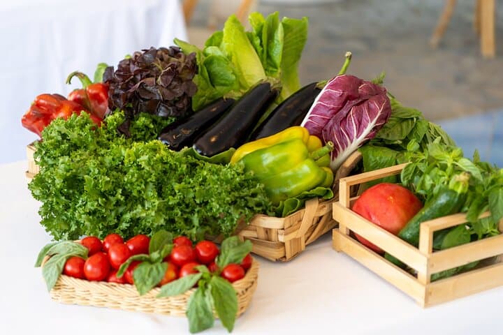 Fresh ingredients for the recipes