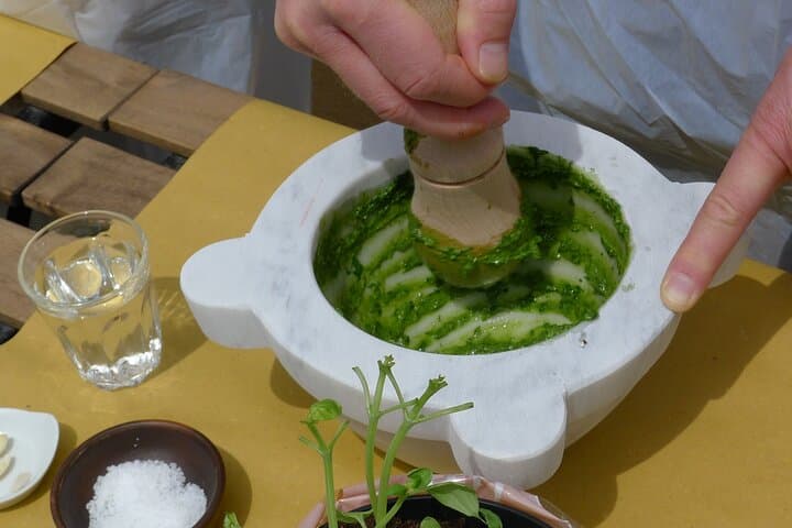 authentic Ligurian pesto lesson