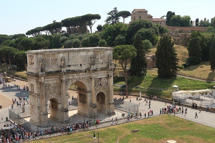 Arch of Constantine - This is the biggest triumphal arch in Rome! This 70ft high arch celebrates Emperor Constantine’s victory over Maxentius and the legalization of Christianity in Ancient Rome.