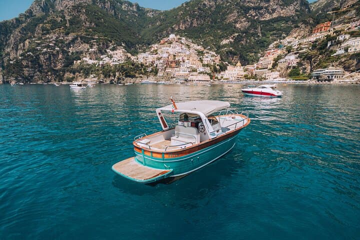 Positano from our boat tour