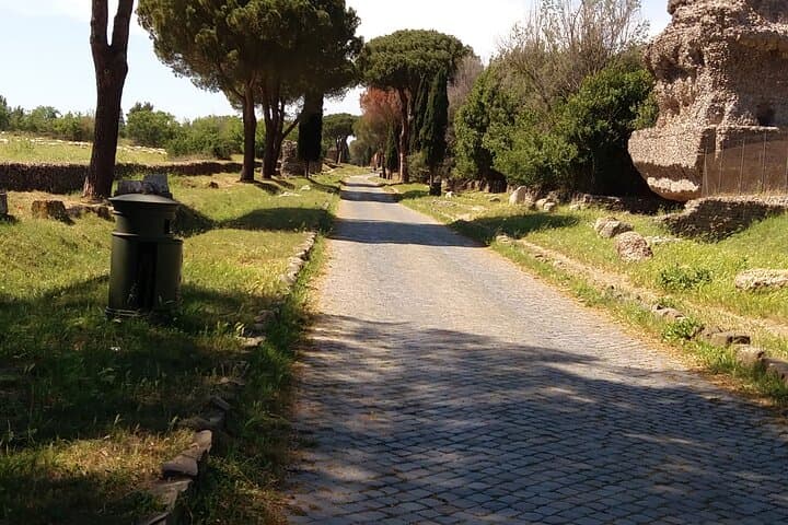 View of the Appian way during a tour with Rome in a day Tours