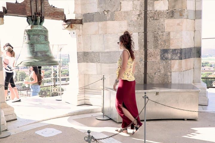 Bell on top of the Leaning Tower