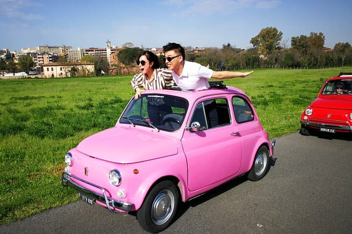 The ORIGINAL 90' Fiat 500 chauffeured Tour in Rome