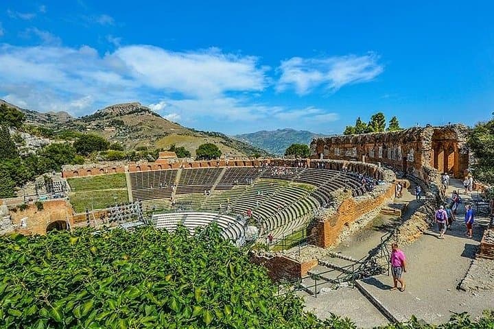 Greek Tether in Taormina, Sicily Island in Italy.