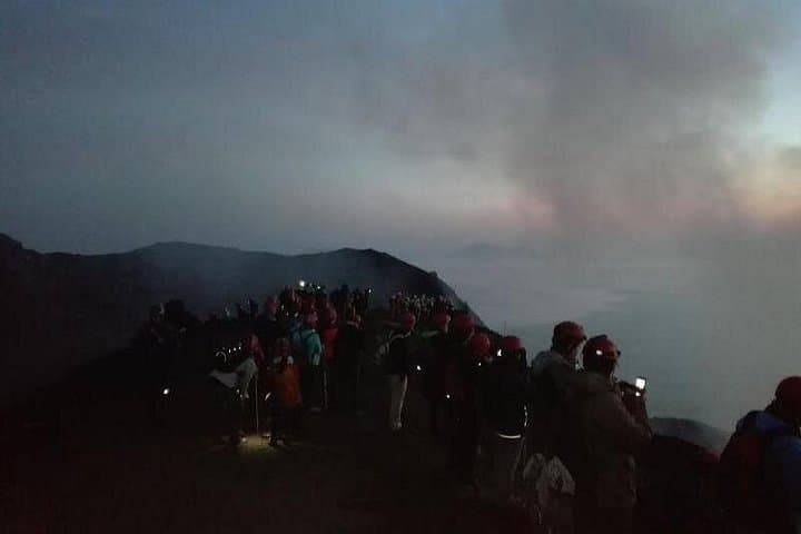 Sunset excursion on the Stromboli volcano