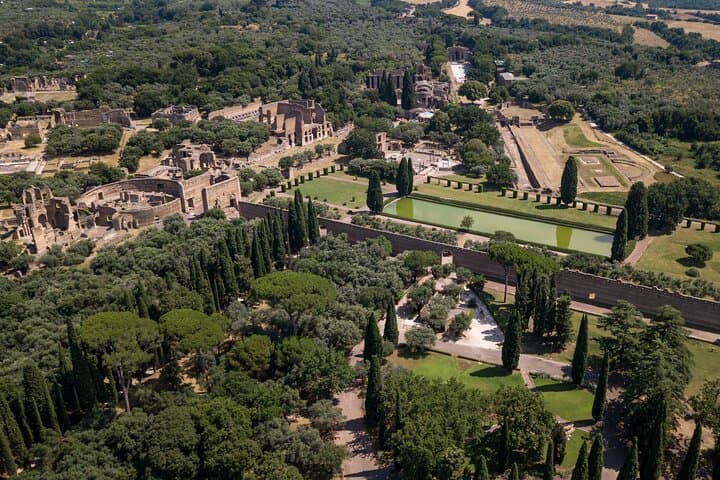 Villa Adriana from the sky