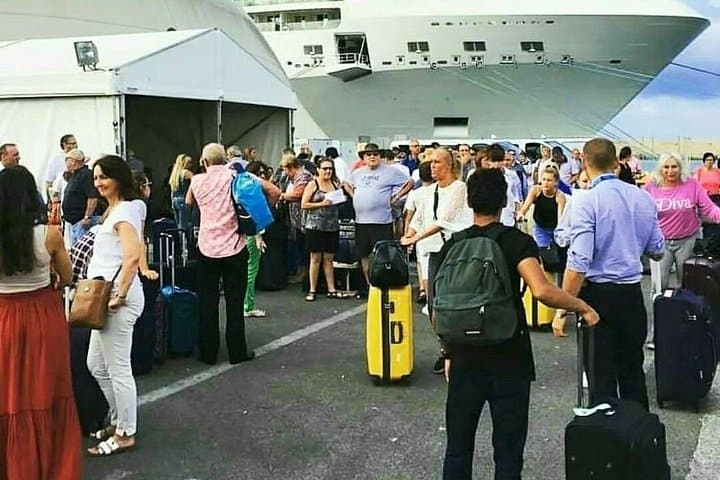 Cruise line terminal.