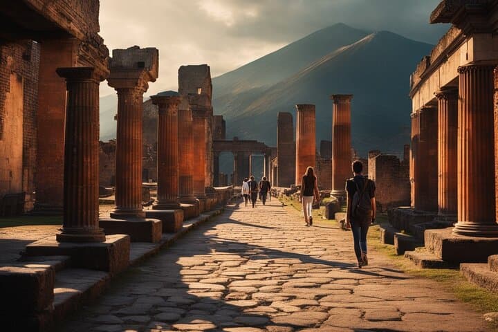 Naples to Praiano/Amalfi transfer via 2h in Pompei (or viceversa)