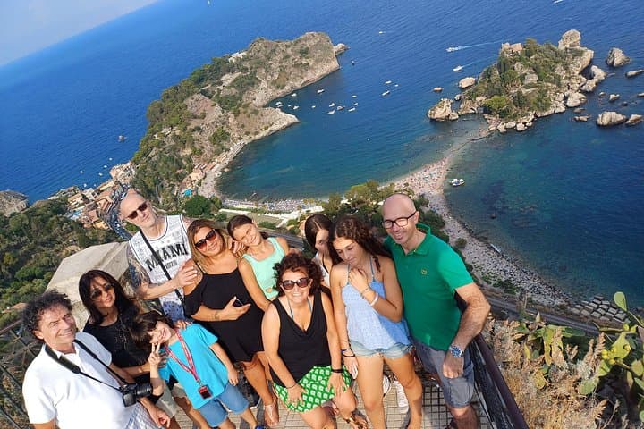 Messina Tour Taormina, Isola Bella beach with cannoli or granita