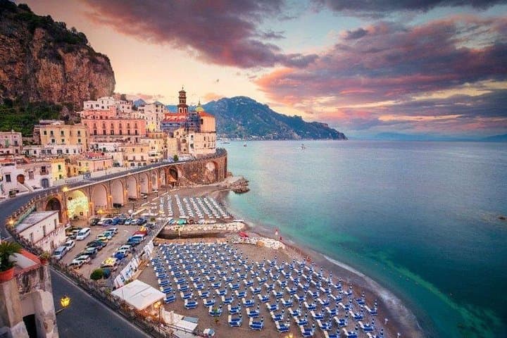 Sunset boat tour of the Amalfi Coast