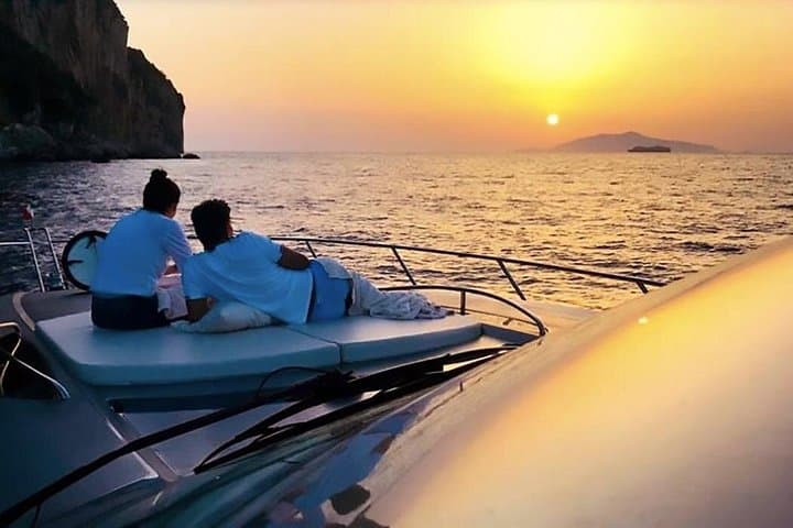 Sunset boat tour of the Amalfi Coast