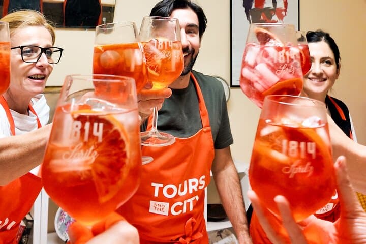 Bologna Local Pasta Cooking Class, Ragu, Spritz, Wine & Gelato
