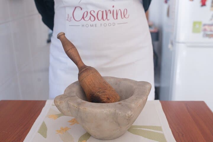 Pesto Making Class at Local's Home in Genoa