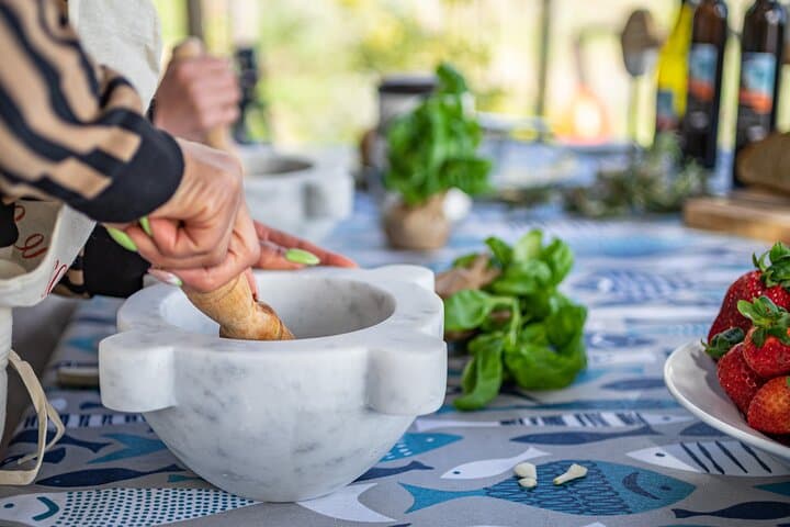 Pesto Making Class at Local's Home in Genoa