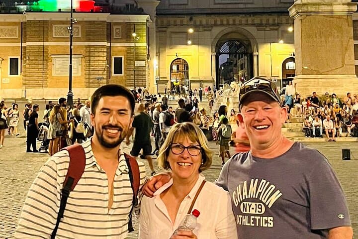 Piazza del Popollo: with our visitors
