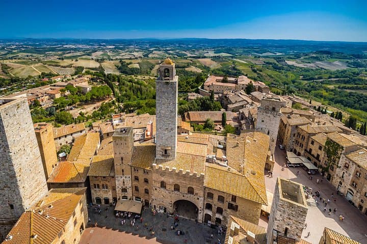 San Gimignano, Chianti and Montalcino Tour through Tuscan wine