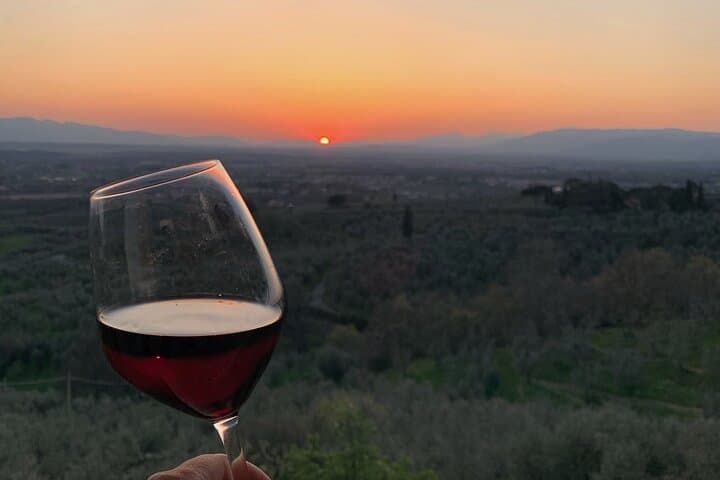 Vinci: Sunset Wine Tasting Dinner in a Tuscan Farm