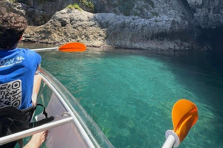 Transparent Kayak Tour Taormina Isola Bella