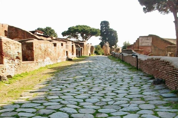 Ancient Rome at Ostia Antica: Ticket, Golf Cart Tour & Aperitivo