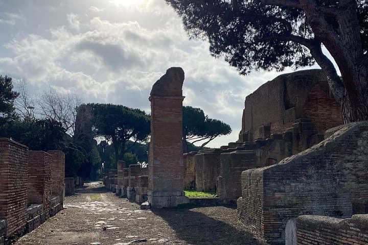 Ancient Rome at Ostia Antica: Ticket, Golf Cart Tour & Aperitivo