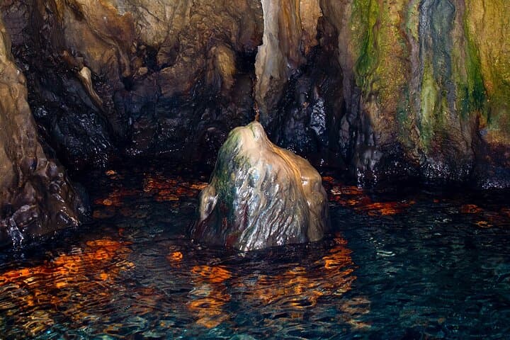 The "dolphin", inside the Blue Grotto