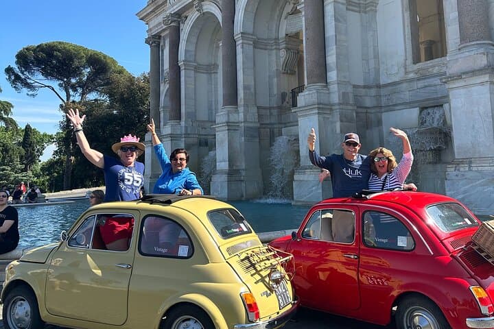 Rome Fiat 500 Vintage tour