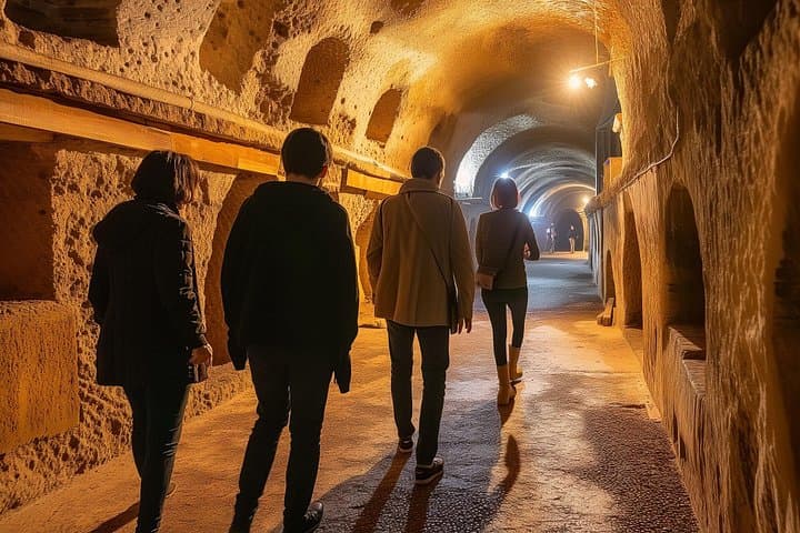 Rome Catacombs Guided Group Tour with Private Car Service