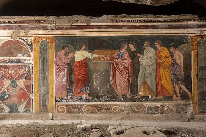 Rome Catacombs Guided Group Tour with Private Car Service