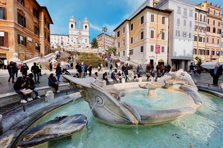 Trevi Fountain Underground Aqueduct and Spanish Steps Tour