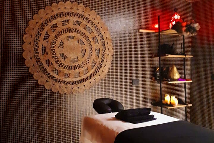 detail of the ethnic style massage room