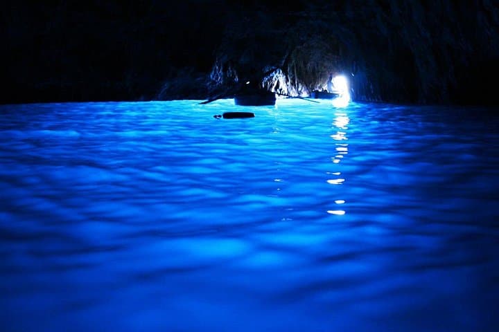 The stunning breathtaking blue grotto