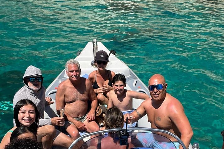 Boat excursion from Marina Piccola Cagliari with aperitif
