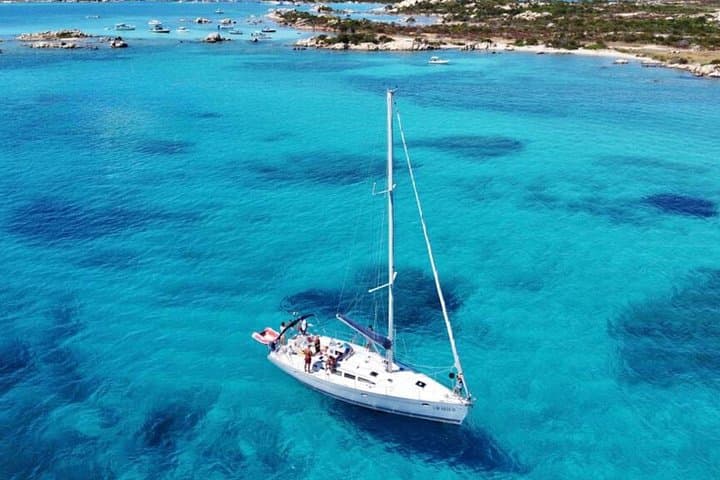 From Cannigione: Sailboat Tour in La Maddalena Archipelago