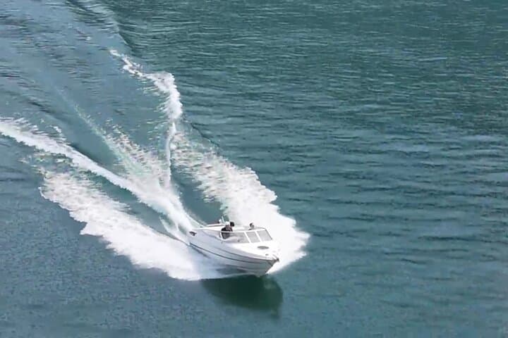 Our boat, Lake Como