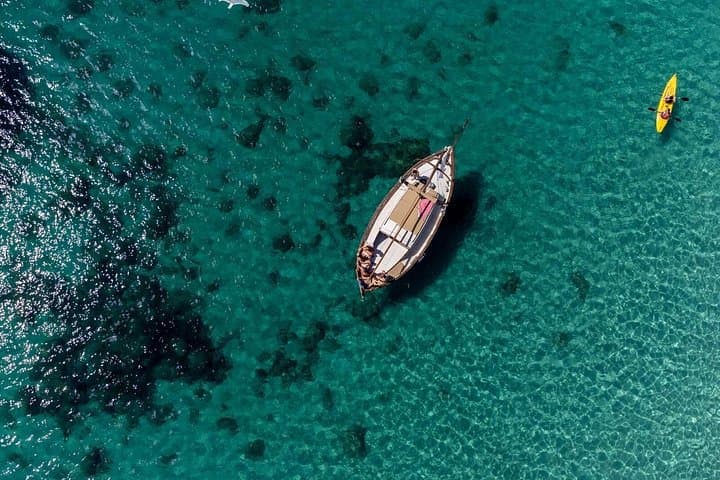 Cagliari Boat Tour with Classic Gozzo in the Gulf of Cagliari