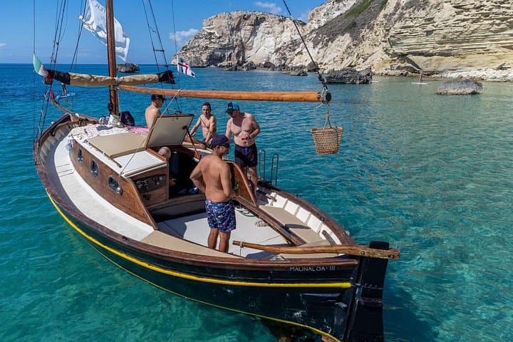 Cagliari Boat Tour with Classic Gozzo in the Gulf of Cagliari