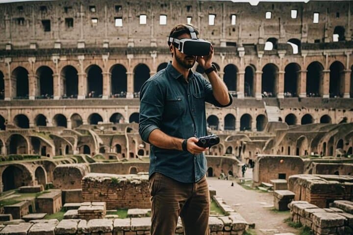 Visit of the Colosseum, Forum, Palatine Hill and Virtual Reality (VR)