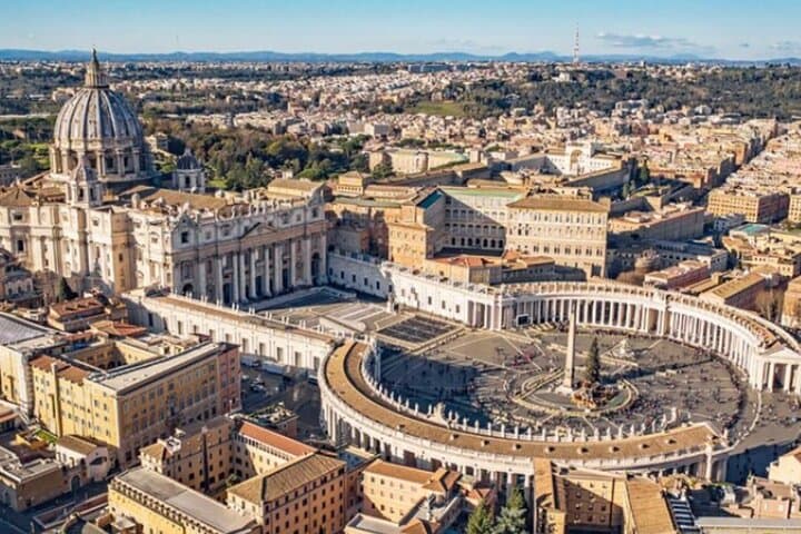 panoramic view of the Vatican city