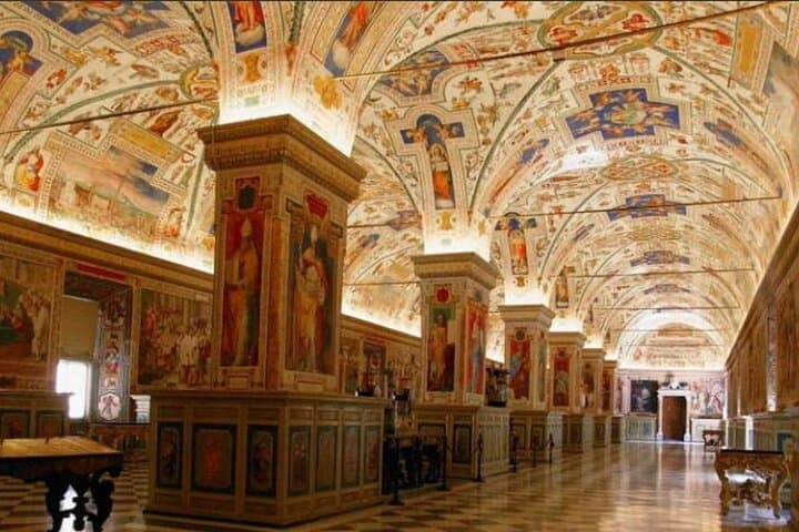 Inside the Sistine chapel